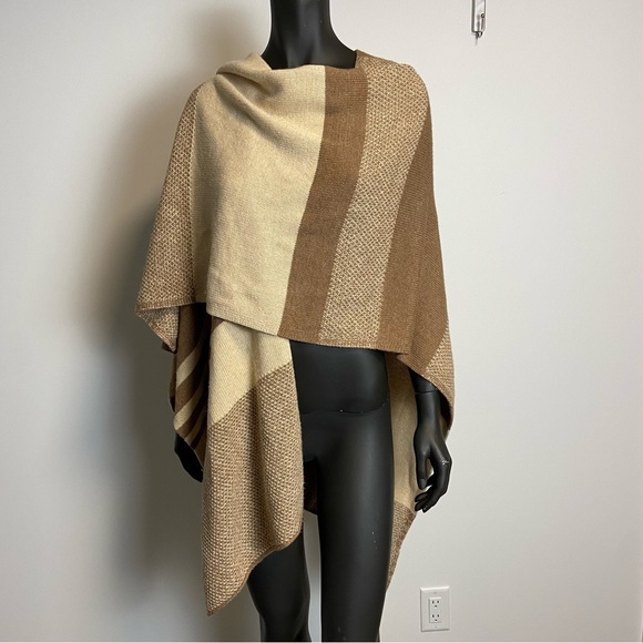 🐑 Olsen Europe Wool Blend Shawl – Cashmere, Angora & Wool | One Size - Picture 4 of 8